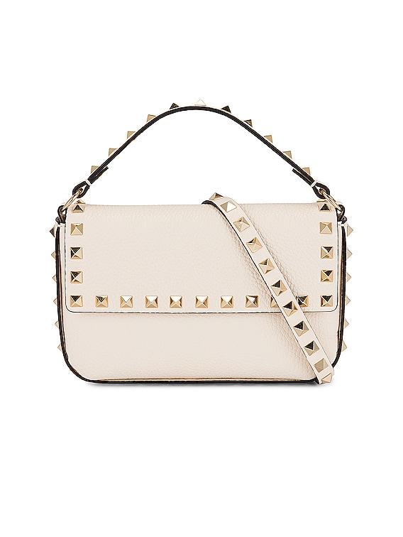 Valentino Garavani Locò Calfskin Crossbody Bag in White for Men