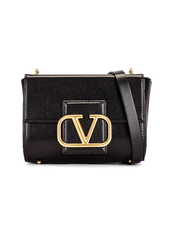 Valentino Garavani Stud Sign Shoulder Bag - Black