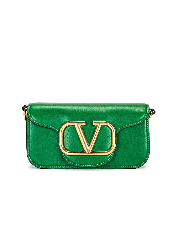 New - Valentino Garavani V logo-go Small Calfskin Cross Body Bag