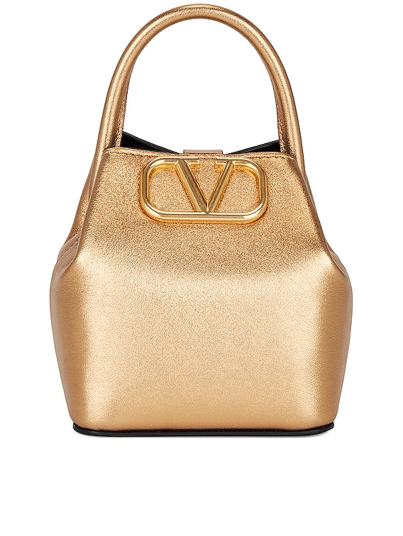 Valentino Garavani Off-White Mini VLogo Signature Bucket Bag