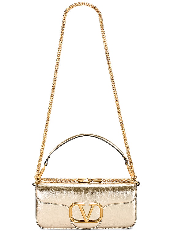 Valentino Garavani Loco Shoulder Bag in Platino | FWRD Valentino Garavani Loco Shoulder Bag in Platino | FWRD