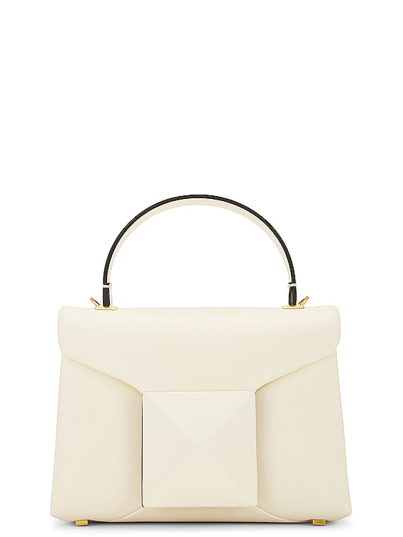 Valentino White Leather Mini One Stud Bag