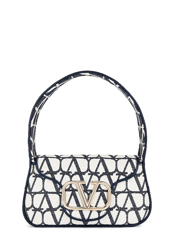 Loco Vitello Hobo Bag - Valentino Garavani - Black - Cotton