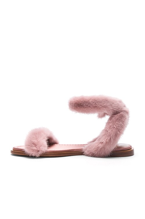 valentino mink sandals