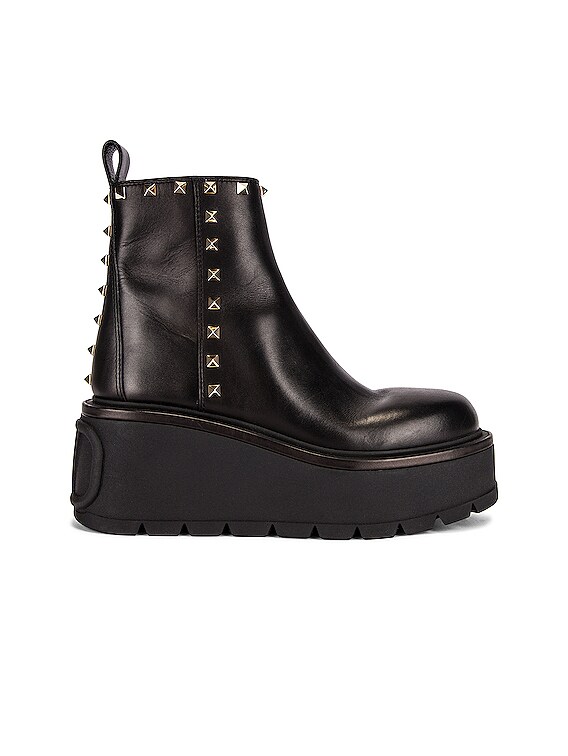 Valentino Garavani Short Boots in Nero | FWRD