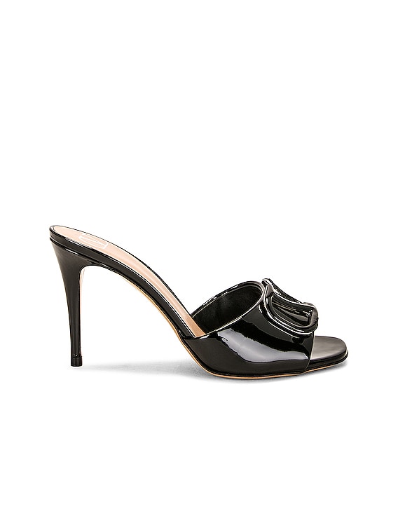 【Valentino Garavani】 VLogo Signatureレザーミュール V Logo Signature Clog 45mm | VALENTINO GARAVANI | elysewalker