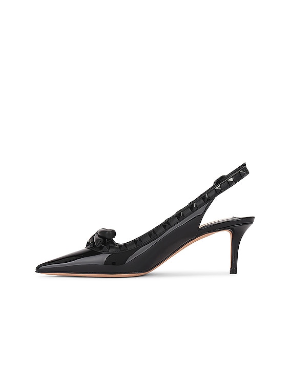 Rockstud Bow Sling Back Pump