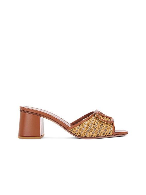 【送関込】VALENTINO☆V Logo Signature Mule Vlogo Signature Mule With Cherryfic Motif 25mm for Woman in
