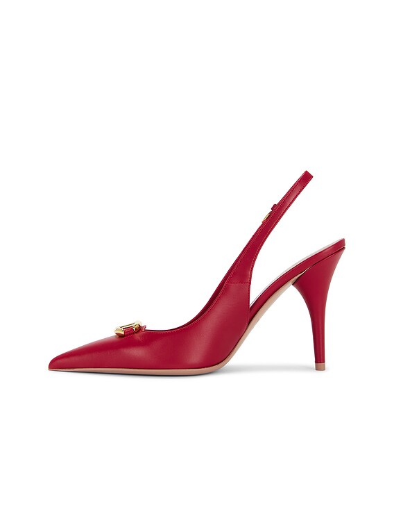 Valentino Garavani V Logo The Bold Edition Sling Back Pump