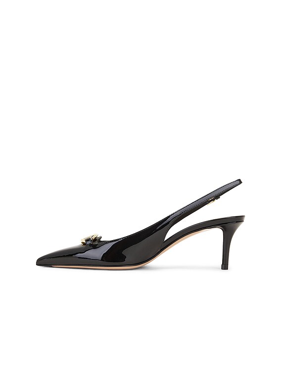 Vlogo Signature Calfskin Slingback Pump 80 Mm / 3.15 In. for