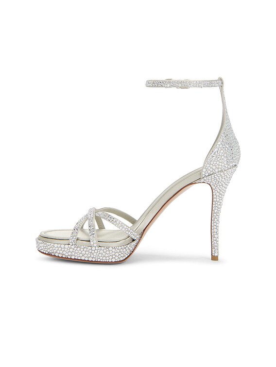 Valentino Garavani HIGH HEELS EVENINGLAM in Crystal Grigio FWRD