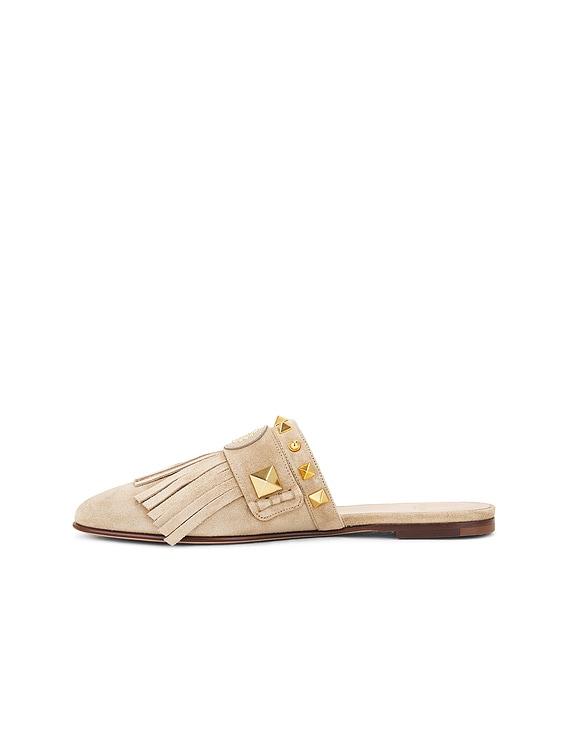Valentino Garavani Plaster Caster Slipper in Desert Sand | FWRD