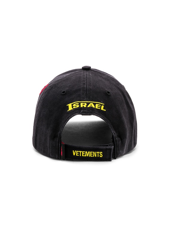 VETEMENTS キャップ VETEMENTS Cut Up Cap in Black Israel | FWRD