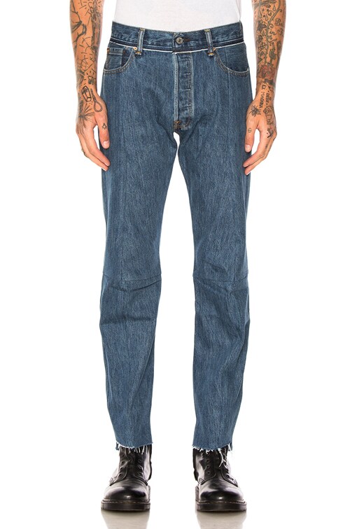 vetements x levi's reworked jeans