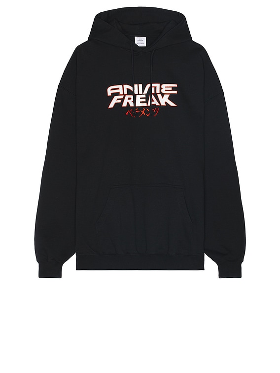 VETEMENTS Anime Freak Hoodie in Black | FWRD
