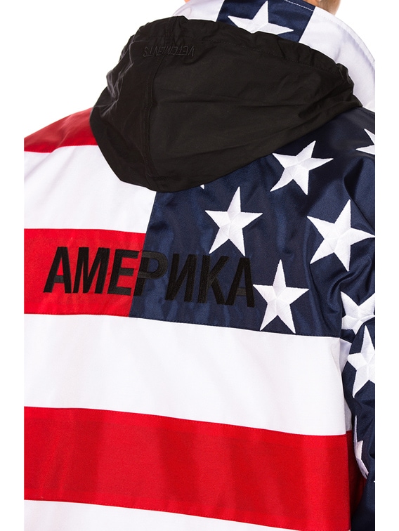 Vetements deals flag jacket