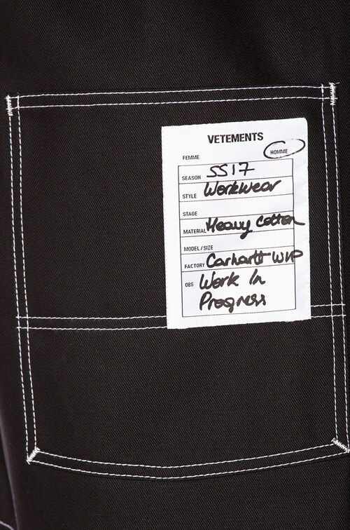 VETEMENTS x Carhartt Workwear Shirt in Black | FWRD