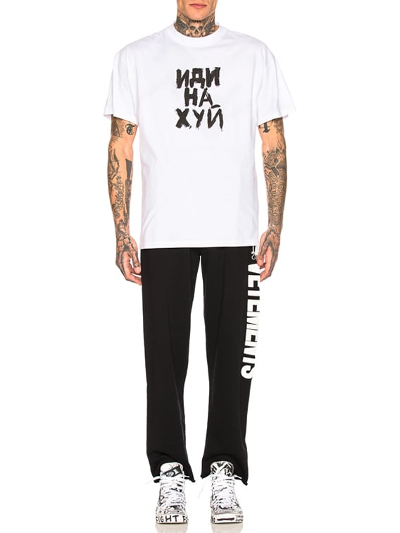 VETEMENTS Fuck You Tee in White | FWRD