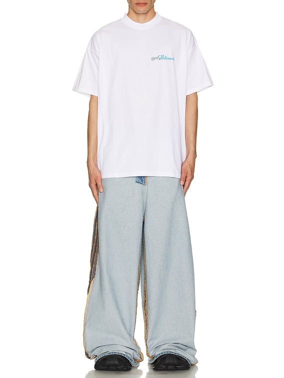 【VETEMENTS】ホワイト Only Vetements レギュラー Tシャツ VETF-MS95_V1.jpg