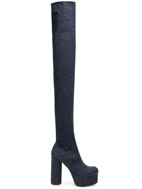 vetements thigh high boots
