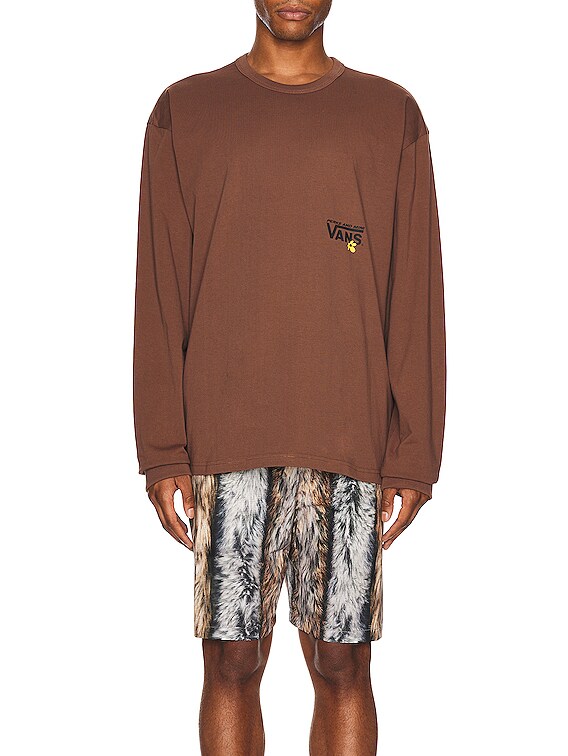Vans Vault X P.A.M Reversible Spiral Checker Longsleeve Tee | FWRD