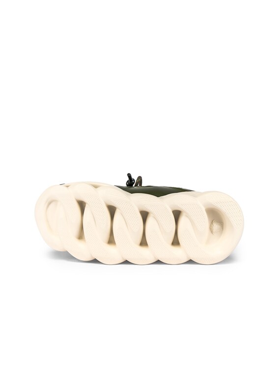 VERSACE Chain Reaction Sneakers in Green | FWRD
