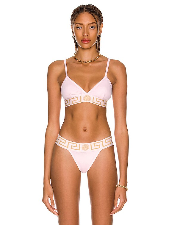 Versace Bralette With Greek Border 1 at FORZIERI Canada