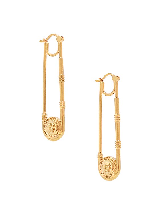 Versace Safety Pin Earrings