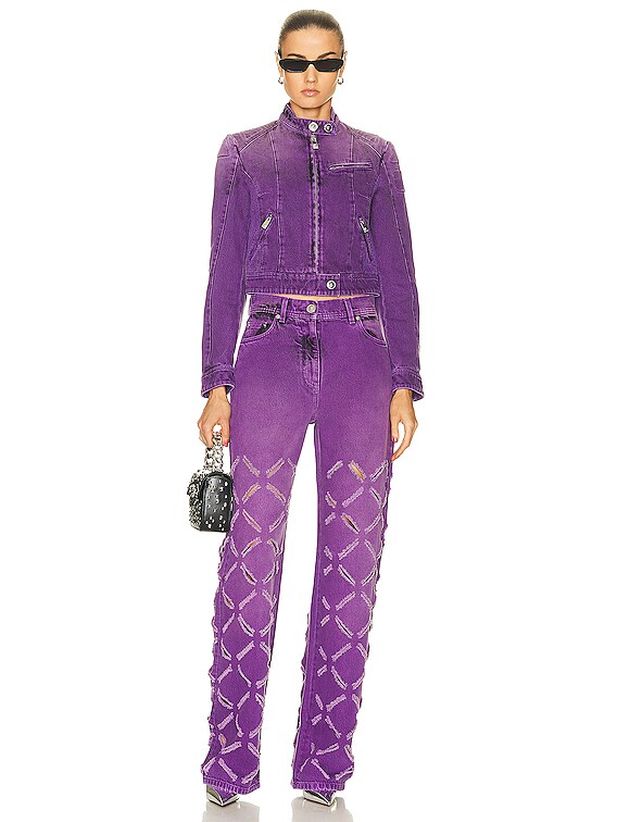 VERSACE ジャケット - Black & Dark Orchid | FWRD