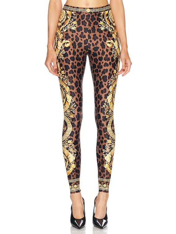 VERSACE 'Barocco’ leggings Versace - Barocco high-rise leggings Versace