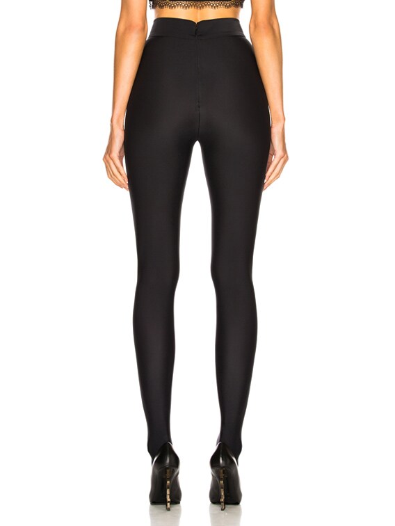 versace shiny leggings