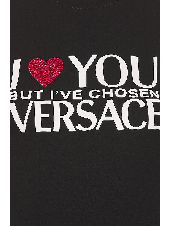 【送料&関税込】Versace i Love You T-shirt Versace I love you t-shirt - Pink - Women | 10075211A053781PI30