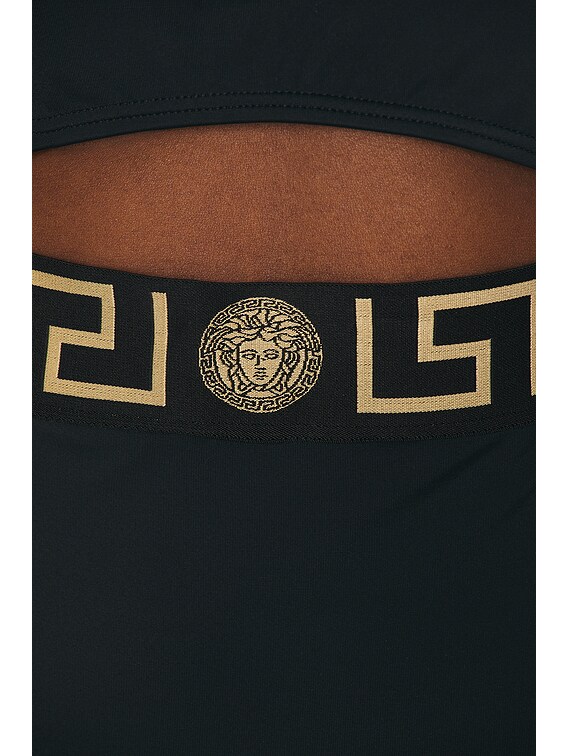 VERSACE One Piece Swimsuit in Black | FWRD