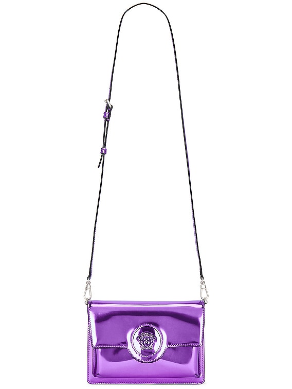 Versace La Medusa Mini Bag in Purple