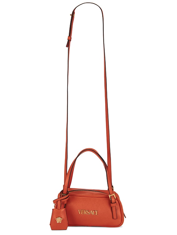 Mini Shoulder Bag in Papaya-versace Gold