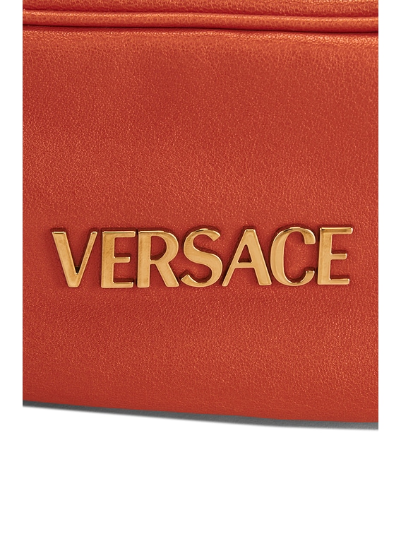 Mini Shoulder Bag in Papaya-versace Gold