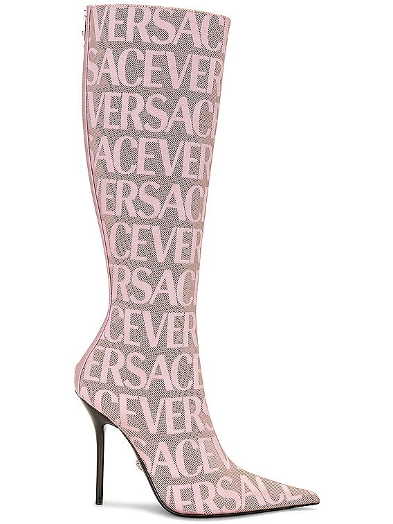 Versace over cheap the knee boots