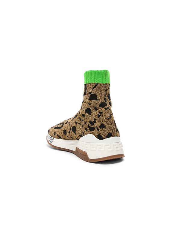 leopard sock sneakers