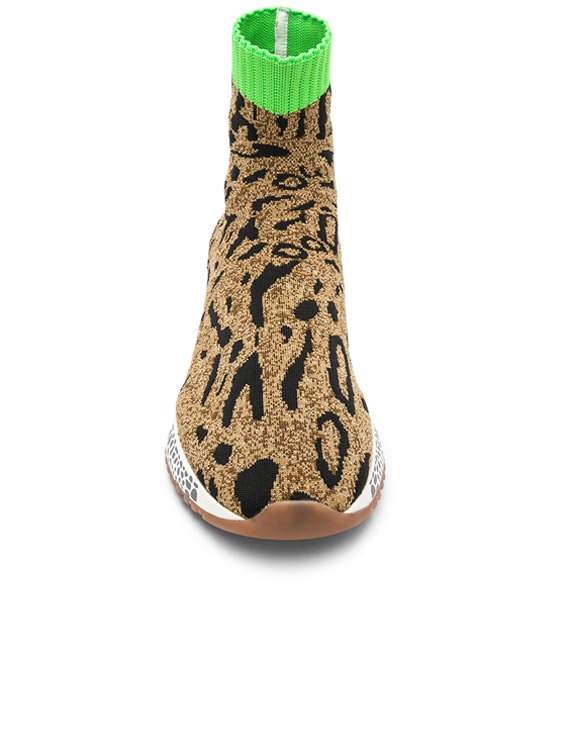 leopard sock sneakers