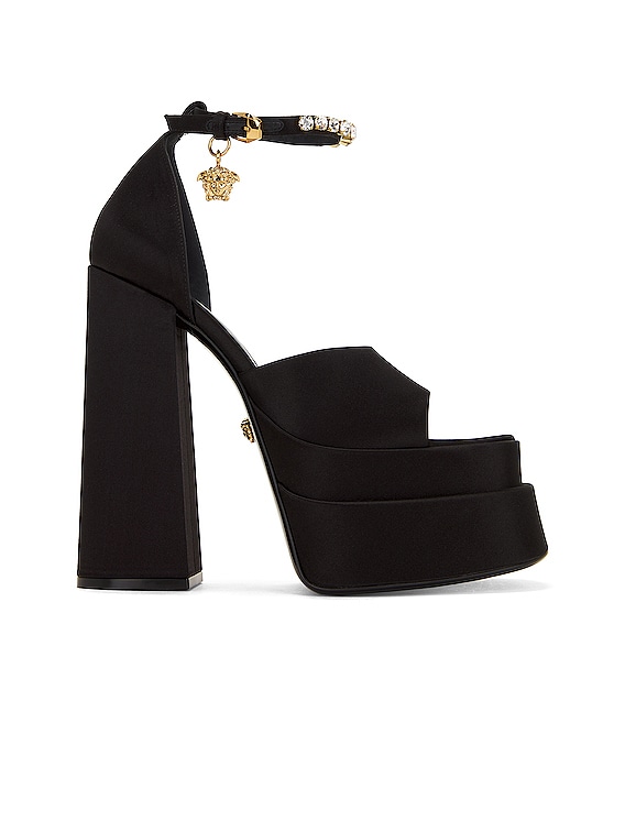 Versace medusa platform online sandals