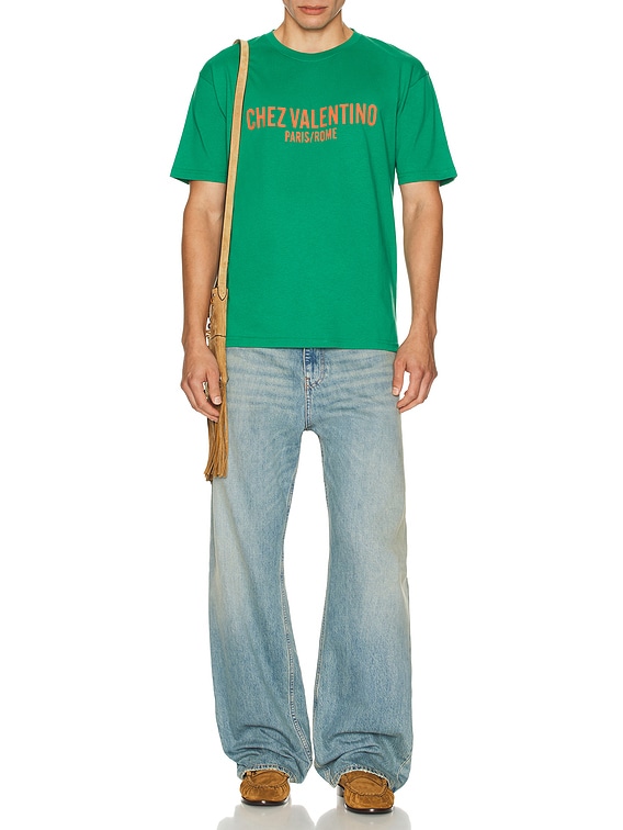 【VALENTINO】Tシャツ グリーン Valentino Garavani シェ Tシャツ | グリーン | FARFETCH JP