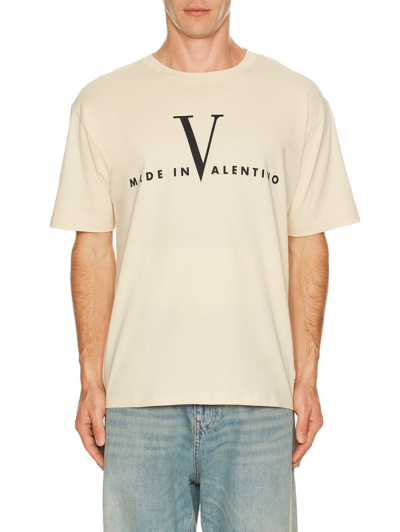 Valentino Made in Valentino Tee in Burro & Nero | FWRD