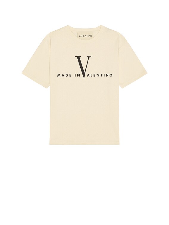 Valentino Made in Valentino Tee in Burro & Nero | FWRD