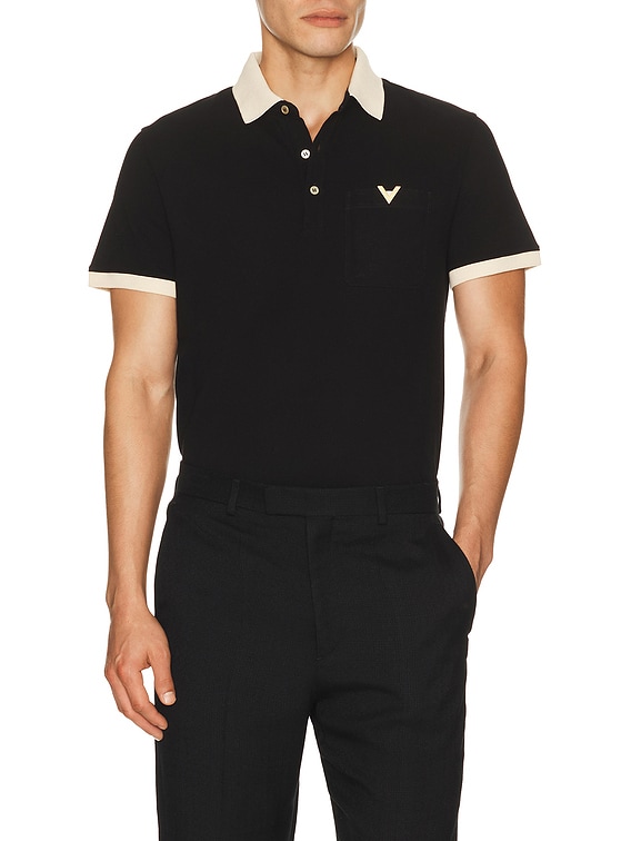 Valentino POLO トップ - Nero & Burro | FWRD