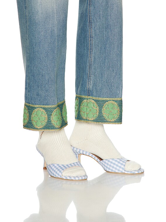Valentino レギュラーフィットジーンズ ブルー FW24/25 Valentino Garavani high-rise wide-leg Jeans | Blue | FARFETCH