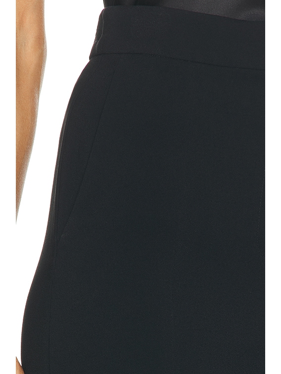 Valentino Double Crepe Stretch Pant in Nero | FWRD