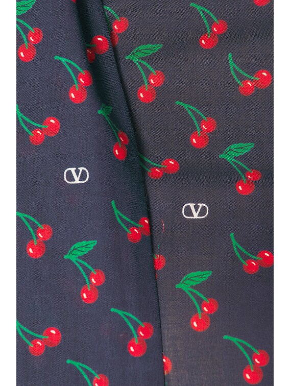 VIP【関税送料無料】希少 Valentino Cherryfic T-Shirt Valentino Cherryfic Shirt in Navy | FWRD