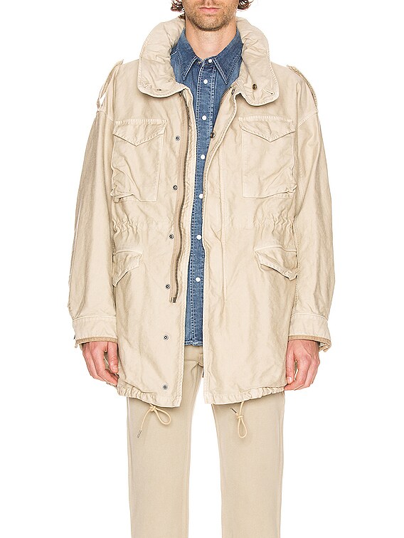 Visvim Bickle Damaged Jacket in Beige | FWRD