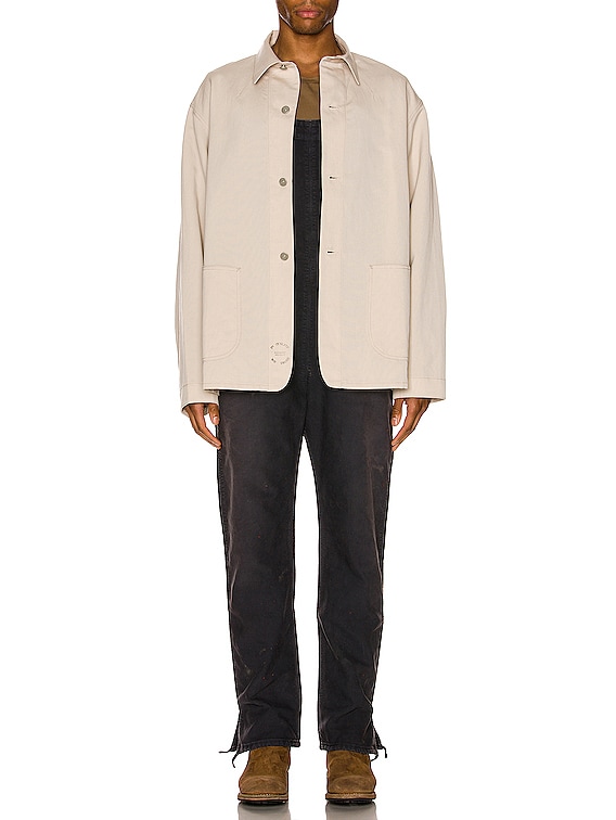 Visvim Pique Coverall in Ivory | FWRD