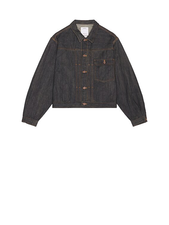 Visvim 102xx Mud Od Denim Jacket in Dark Denim | FWRD